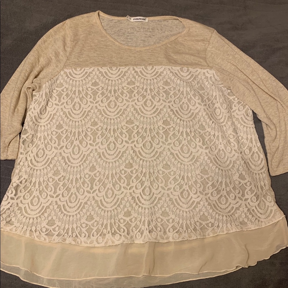 Maurice’s lace shirt